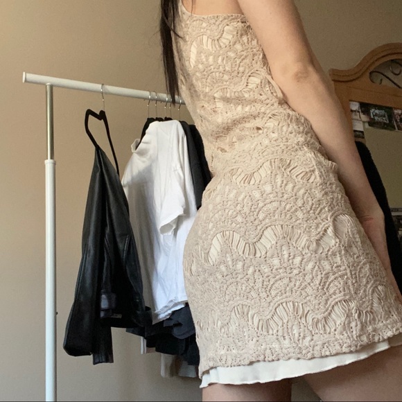 Cream Bohemian Lace Dress - Picture 2 of 6